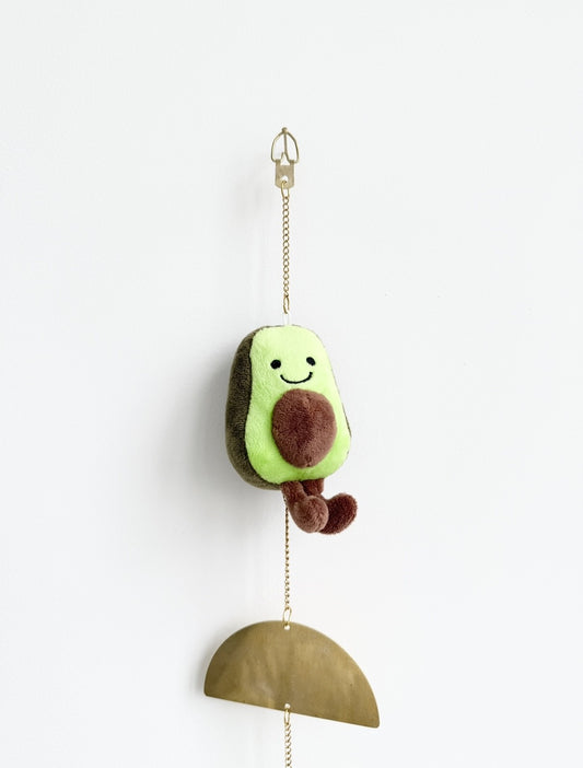 Cute avocado soft toy baby shower gift nursery decor