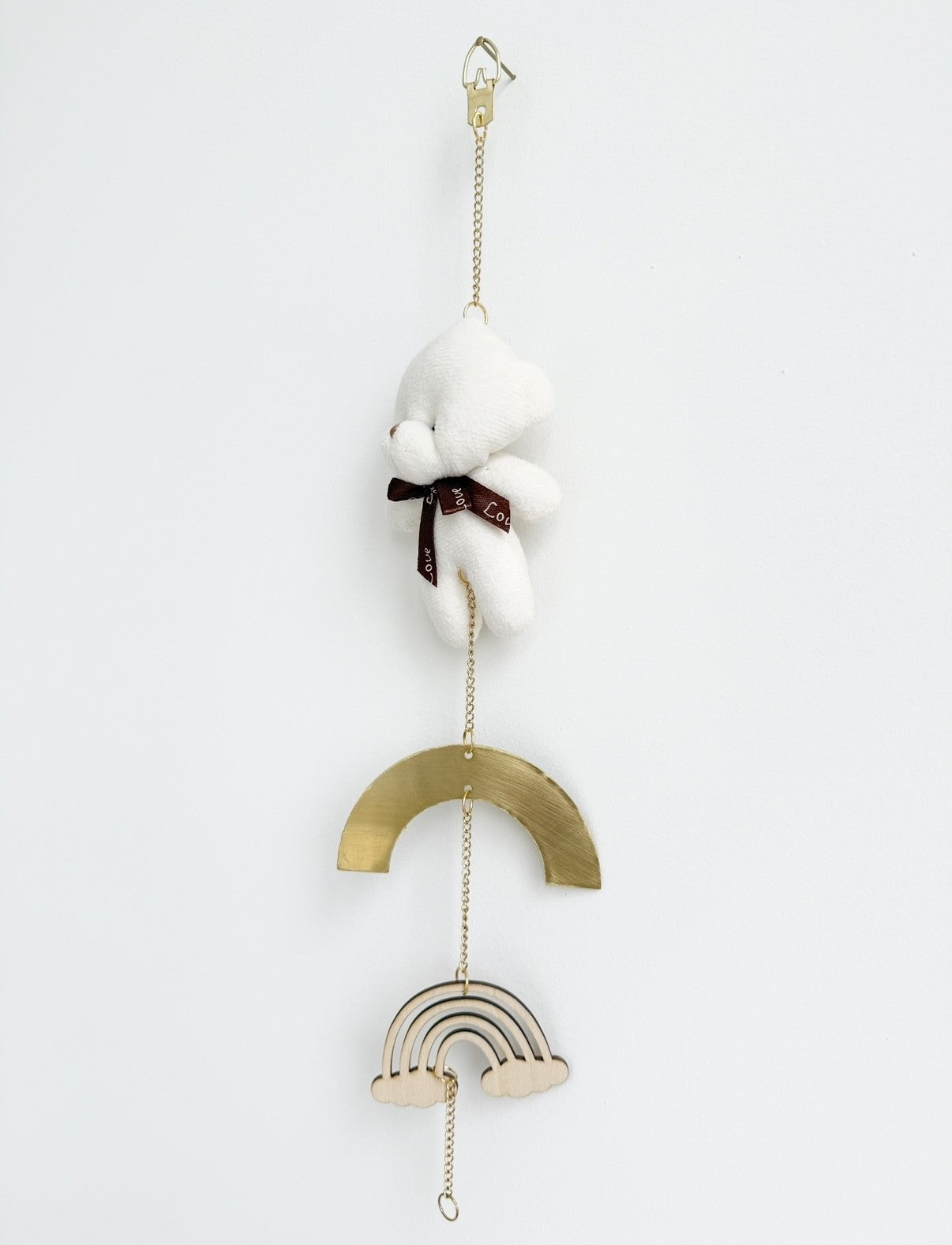 White bear plush baby room decor Australia