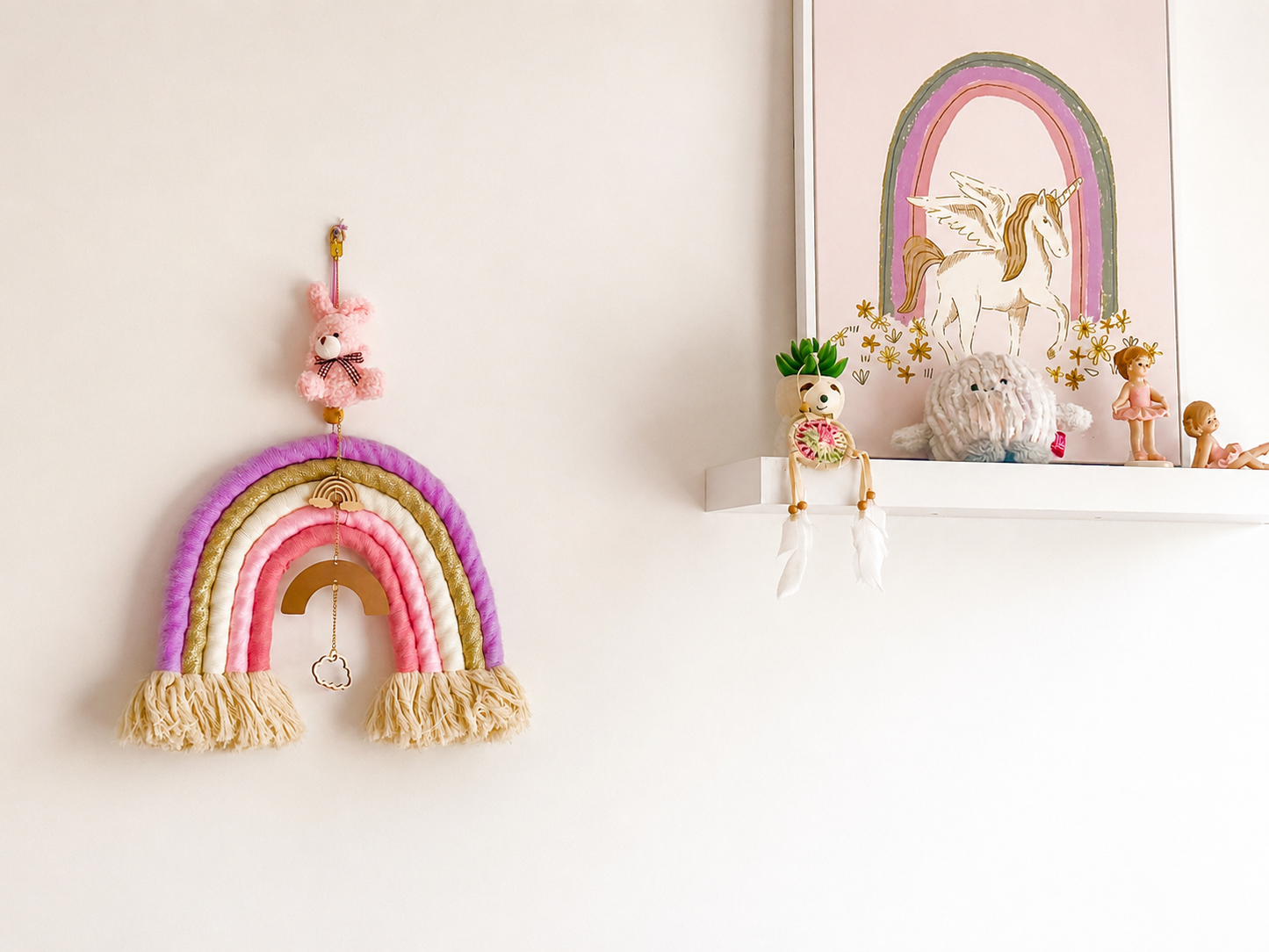 Pink Rabbit Plush with Bow | Baby Girl Gift Australia