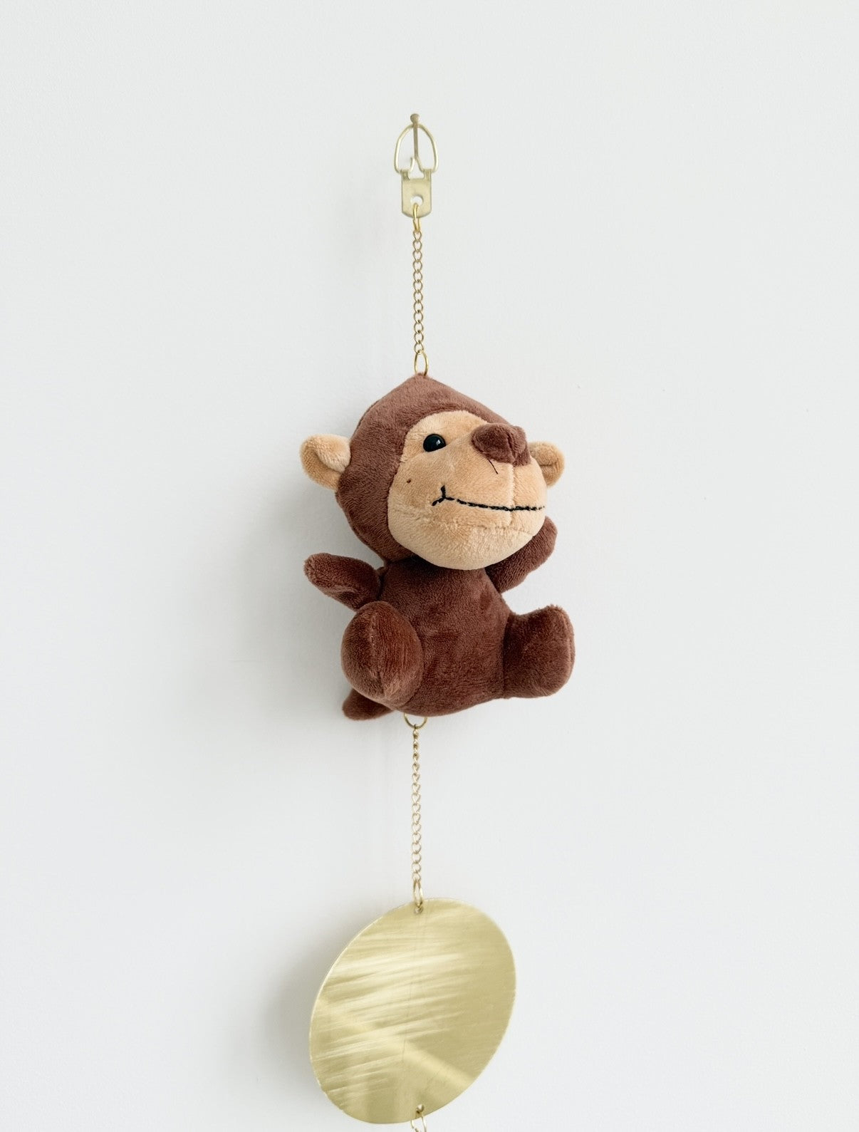 Monkey plush nursery decor soft toy baby gift