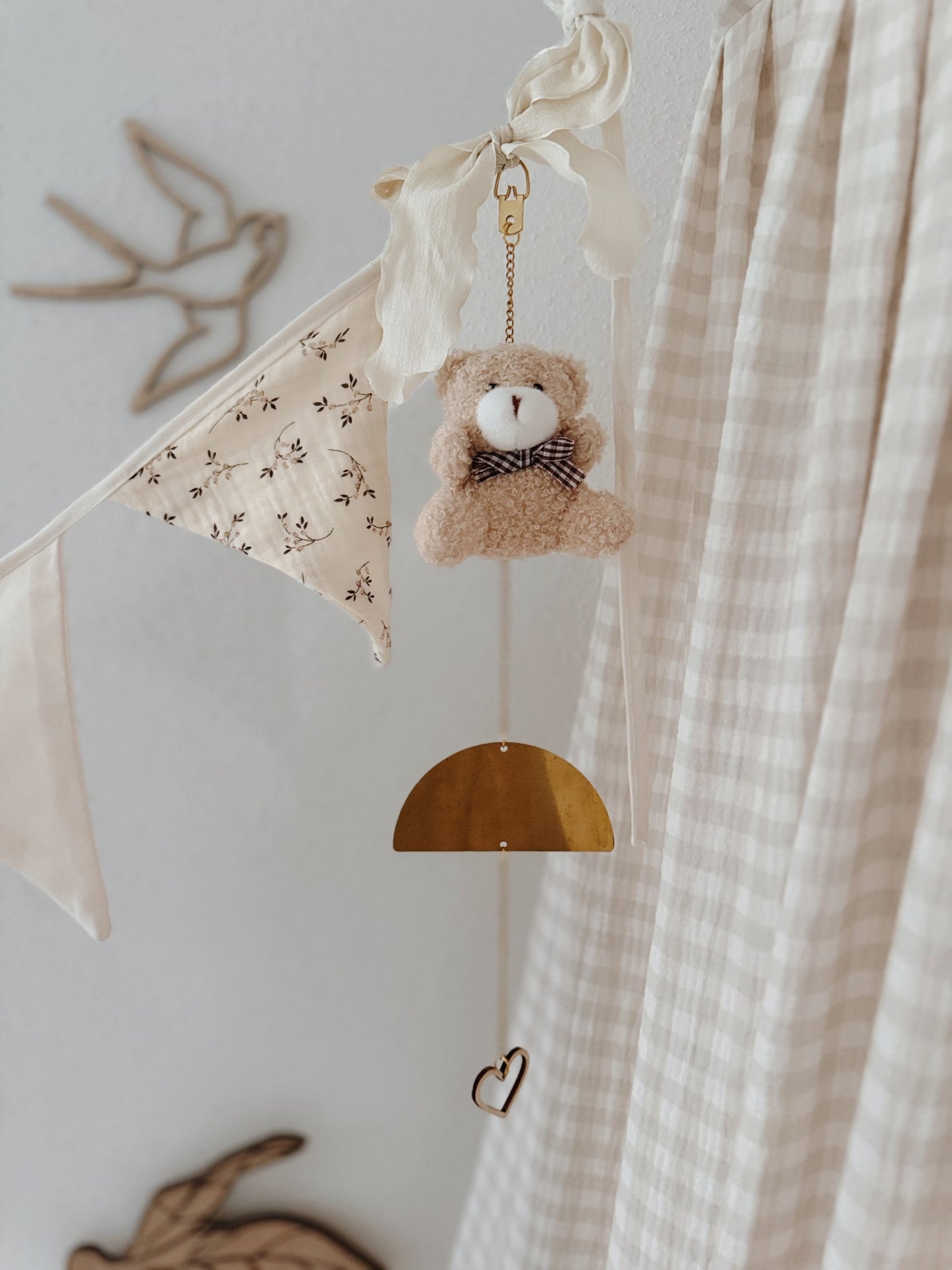 Beige Teddy Plush | Neutral Baby Gift & Nursery Decor