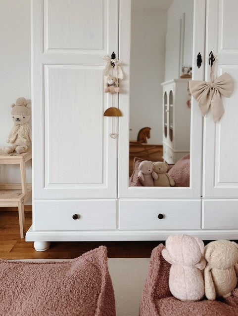 Beige Teddy Plush | Neutral Baby Gift & Nursery Decor