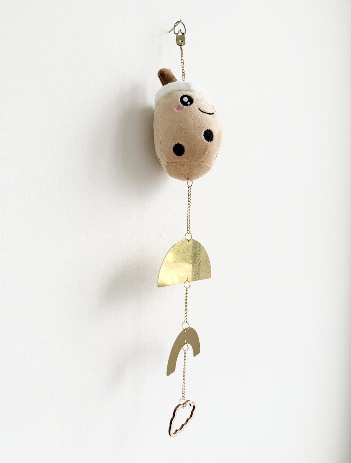 Boba latte plush handmade nursery decor Australia