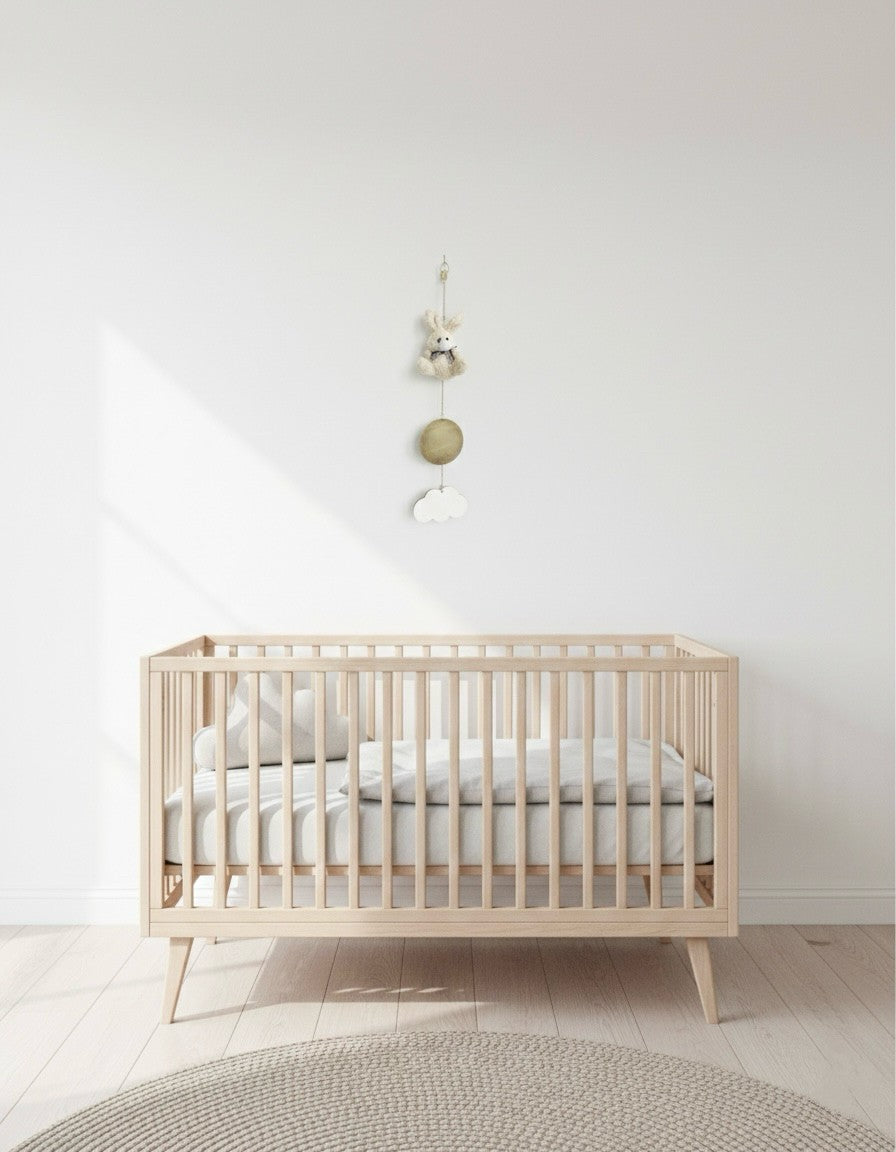 Beige rabbit plush newborn gift handmade Australia