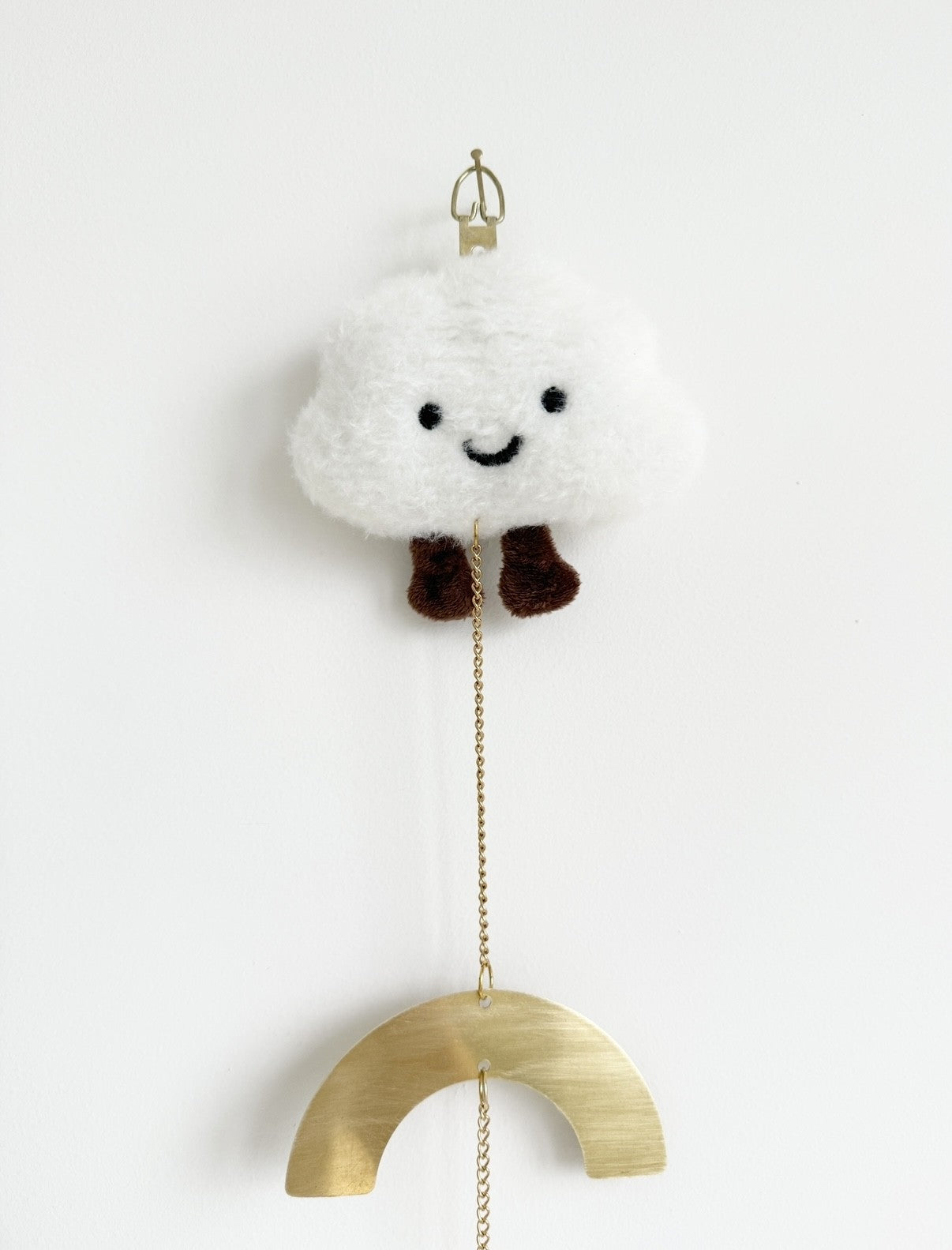 Handmade cloud plush newborn gift nursery styling