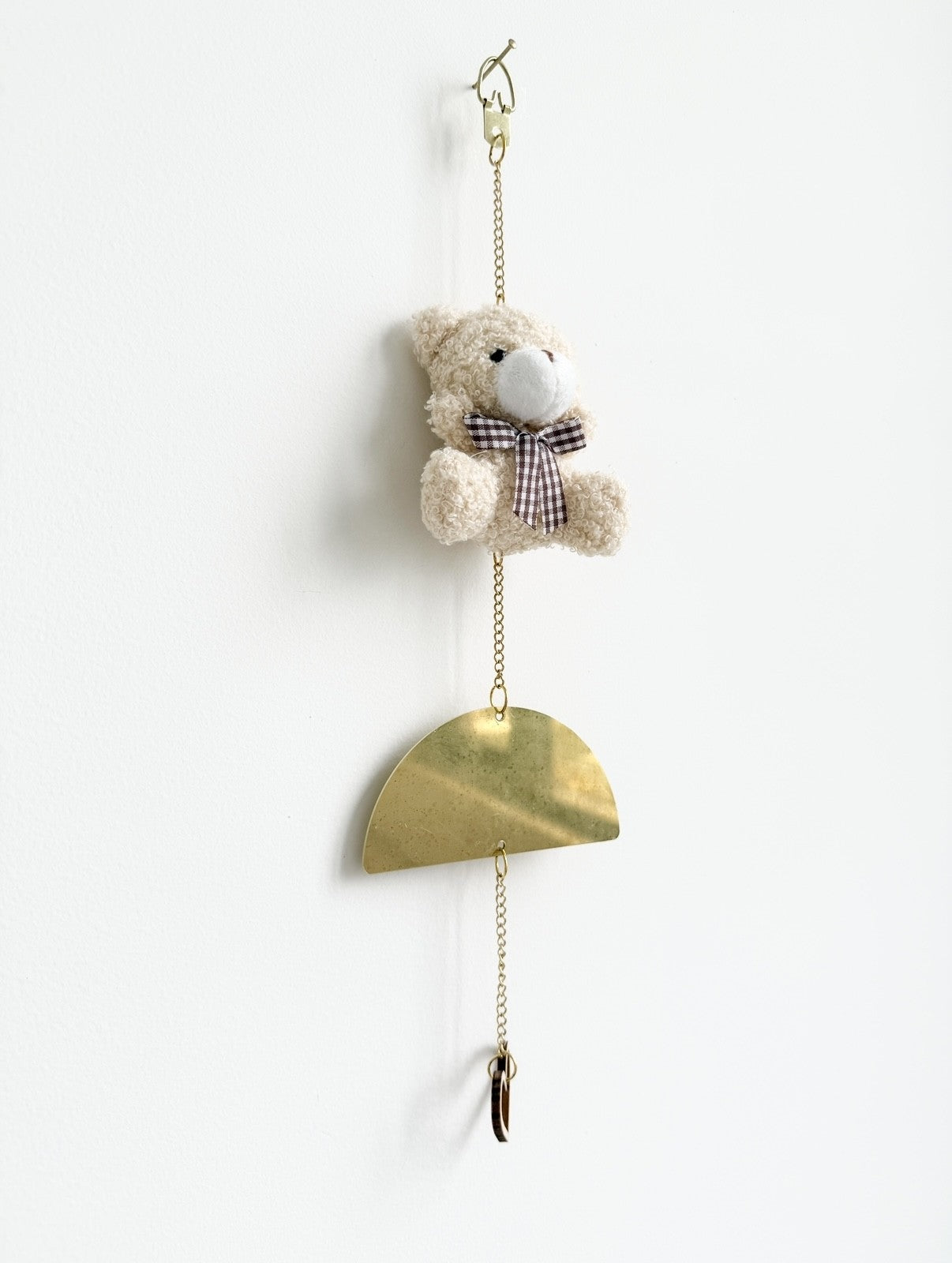 Handmade beige teddy plush newborn keepsake gift