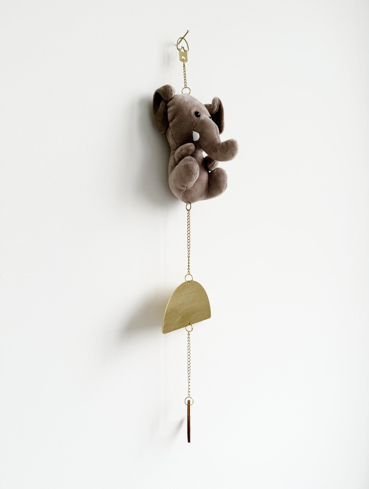 Handmade elephant plush keepsake baby gift