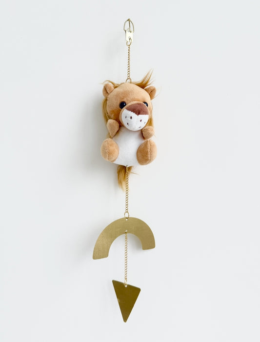 Handmade lion plush nursery decor baby gift 