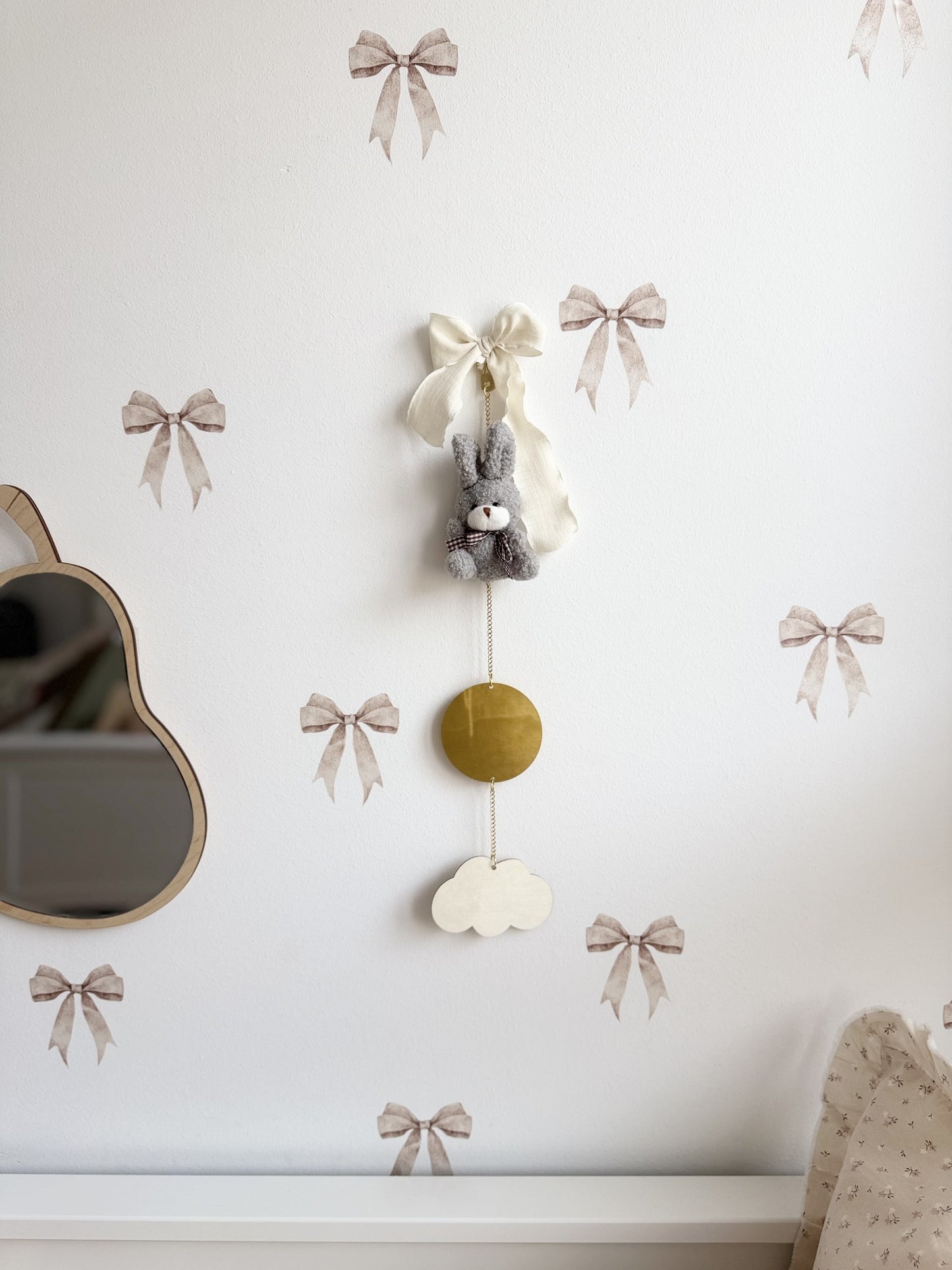 Grey Rabbit Plush | Neutral Baby Gift & Nursery Decor