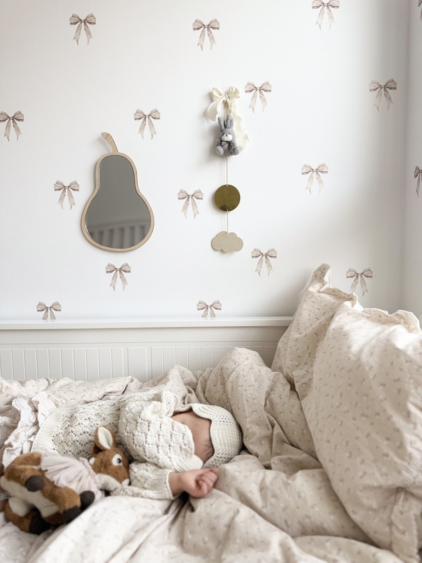 Grey Rabbit Plush | Neutral Baby Gift & Nursery Decor
