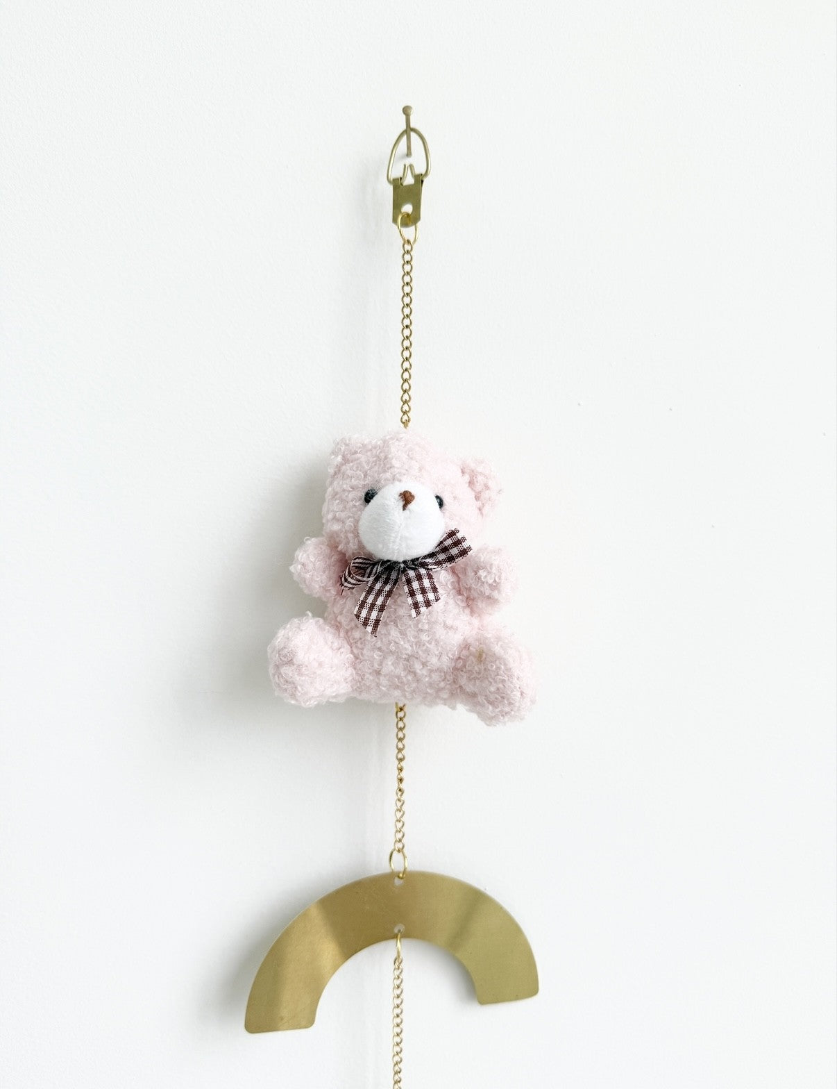 Pink teddy soft toy baby shower gift nursery decor