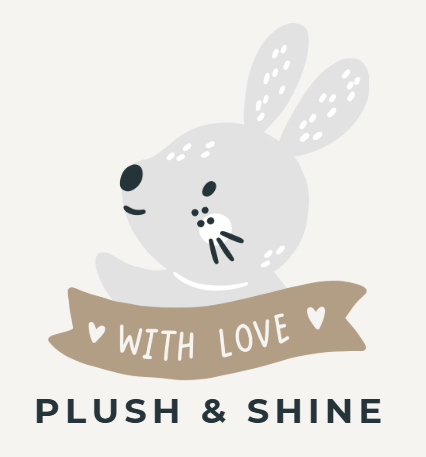 Plush and Shine baby gift card Australia handmade plush toy nursery baby shower gift
