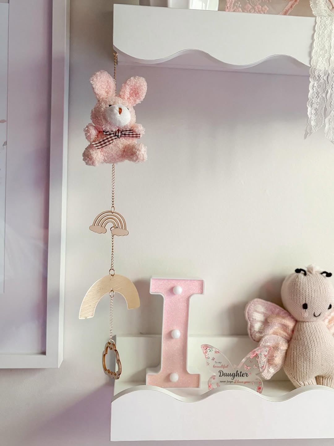 Pink Rabbit Plush with Bow | Baby Girl Gift Australia