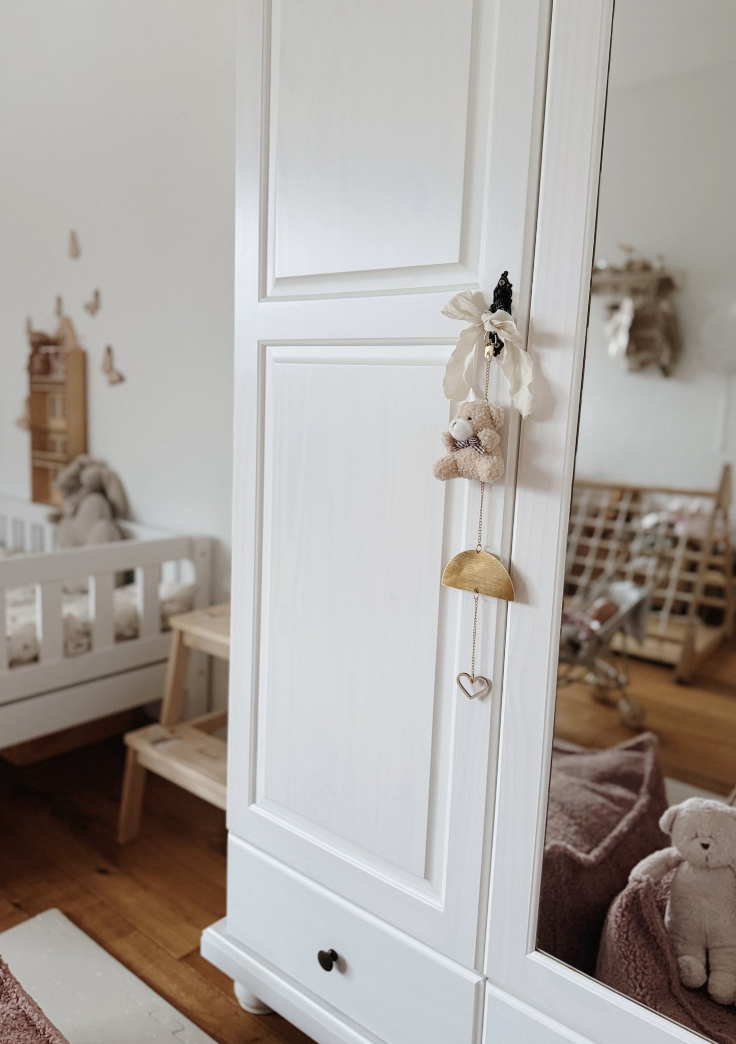 Beige Teddy Plush | Neutral Baby Gift & Nursery Decor
