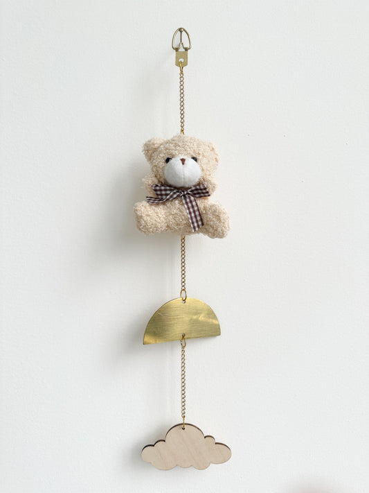 Beige Teddy Bear With Bow Tie