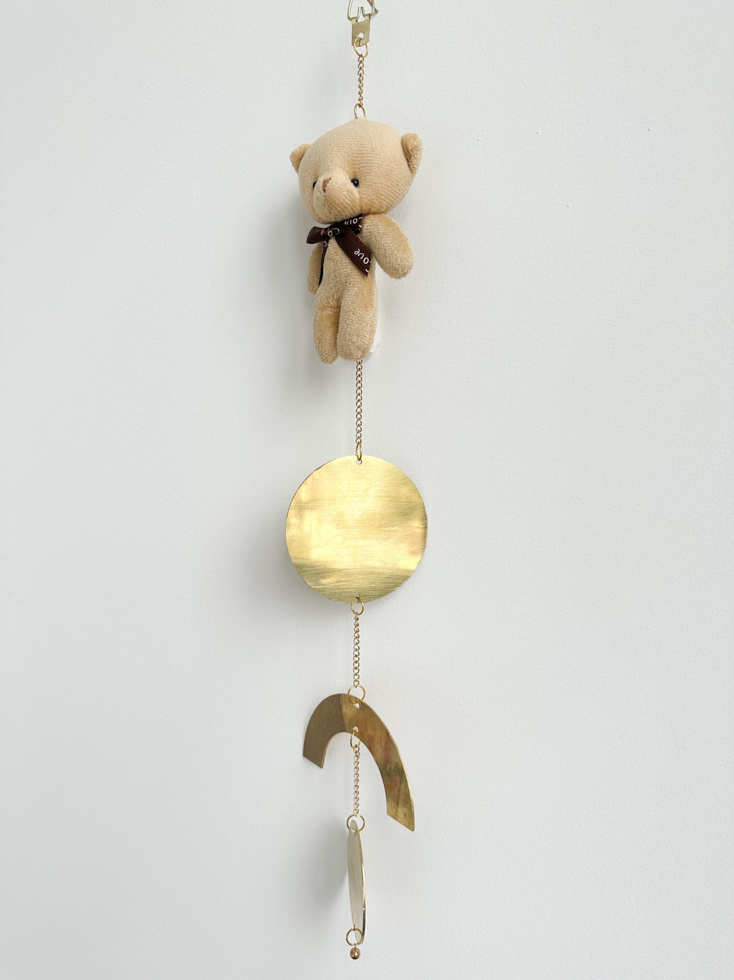 Beige Teddy With Love Bow