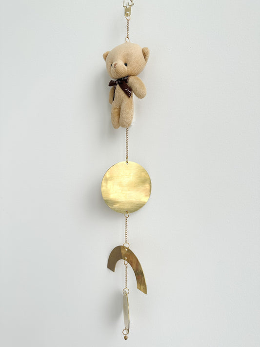 Beige Teddy With Love Bow