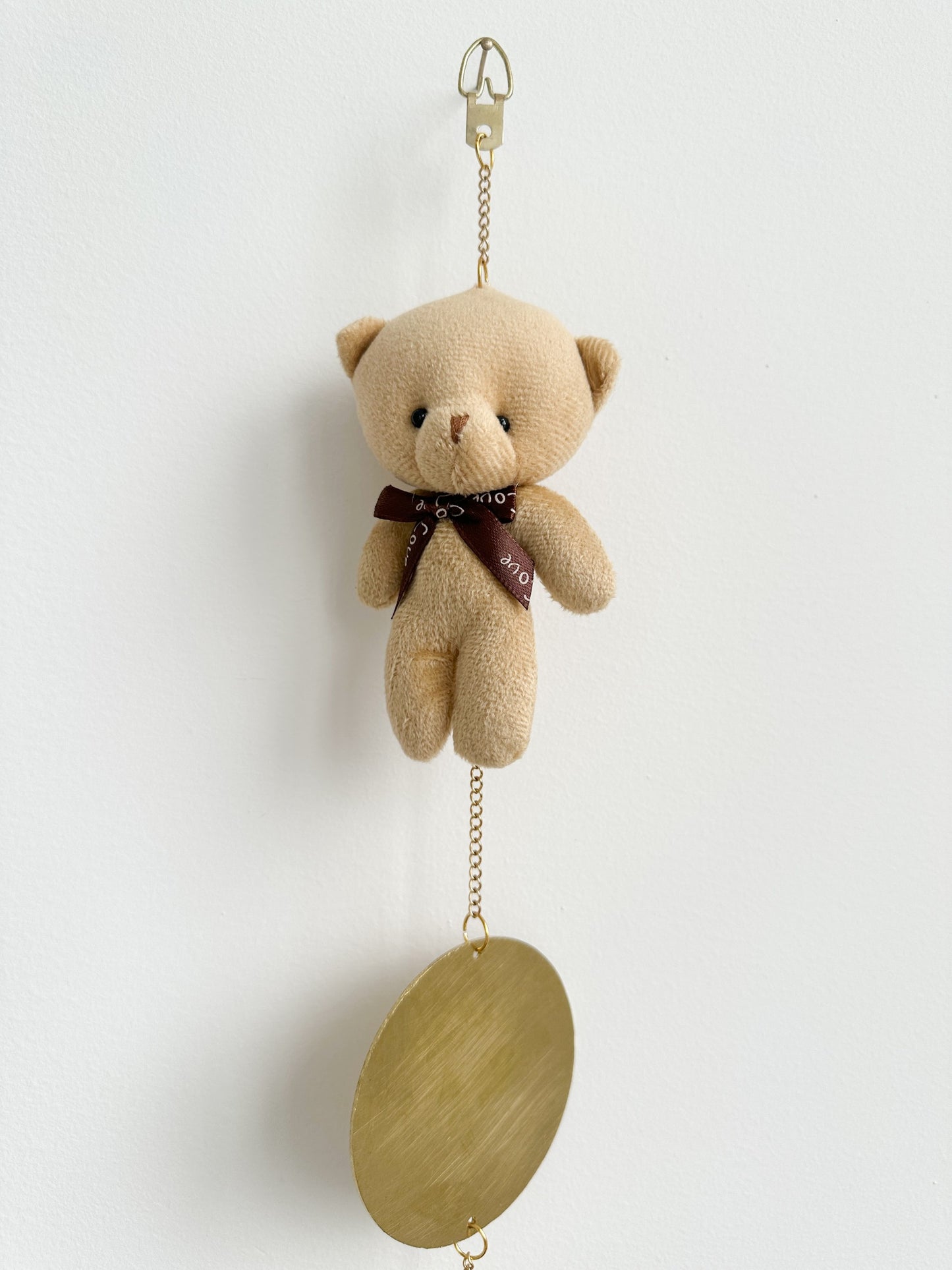 Beige Teddy With Love Bow